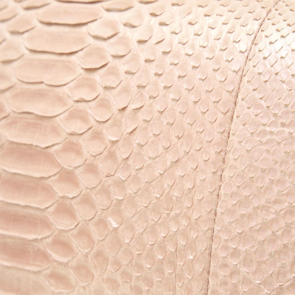 Chanel Bag Python Chain Pink Beige Shoulder Matelasse - Picture 13 of 16